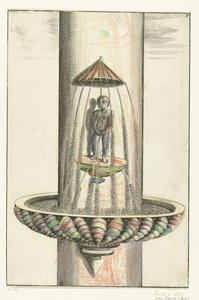 Rundes Becken mit Putto von Anonymous