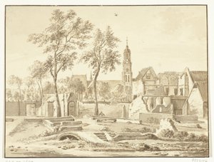 Ruine in Delft nach der Pulverexplosion, 1654