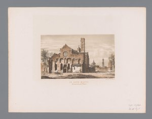 Ruine der Marienkirche in Utrecht von Anonymous