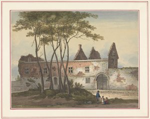 Ruine des Hofes von Le Caillou
