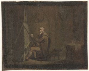 Maler in seinem Atelier von Anonymous