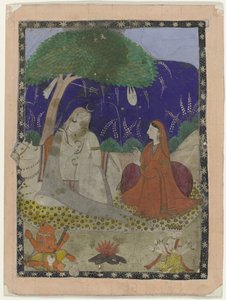 Shiva und Parvati mit Kindern