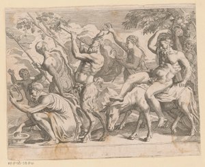 Silenus mit Satyrn und Mänaden von Anonymous