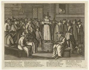 Karikatur der englischen Quäker, ca. 1656