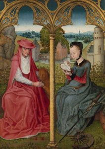 Heiliger Hieronymus und Heilige Katharina von Alexandria von Anonymous