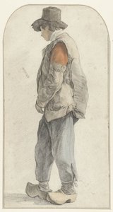 Stehender Bauernjunge, nach links