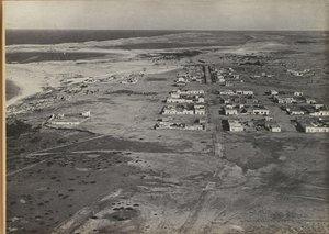 Stadt (vermutlich) im Nahen Osten, aus der Luft gesehen