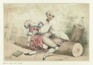 Drei Paare beim Sex