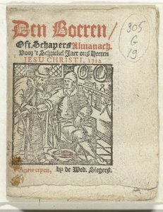 Titelblatt für: Den Boeren / Oft Schapers Almanach Voor 