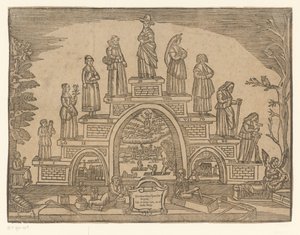 Treppe des Alters mit Frauen