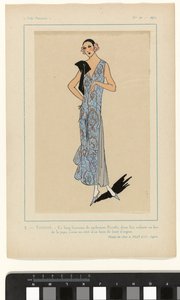 Sehr Pariserisch, 1923, Nr. 10: 3.- Schüchternheit. - Dieses lange Kleid... von Anonymous