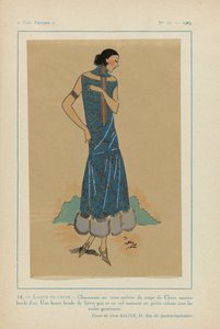 Très Parisien, 1923, Nr. 11: 14. - LAQUE DE CHINE. - Charmant ist dieses Kleid... von Anonymous