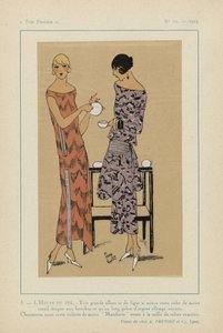 Sehr Pariserisch, 1923, Nr. 11: 5. - Die Teestunde. - Sehr große Eleganz...