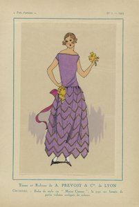 Très Parisien, 1923, Nr. 1: Stoffe und Bänder von A. Prevost... von Anonymous