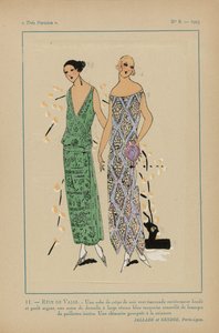 Sehr Pariserisch, 1923, Nr. 8: 11.- Walzertraum. - Ein Kleid aus Seidenkrepp...