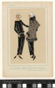 Très Parisien, 1923, Nr. 9: 8. - SIMPLICITÉ. - Elegante und diskrete... von Anonymous
