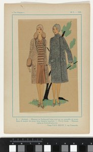 Très Parisien, 1928, Nr. 9: 8.- JEUNESSE. Mantel in Kadsourah