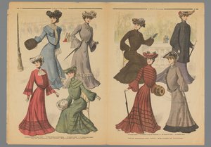Zwei Seiten aus La Mode du Petit Journal, 10. November 1902 von Anonymous