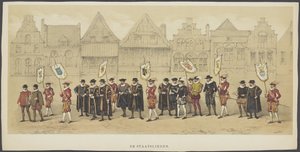 Utrechter Maskerade, Platte c: Staatsmänner, 1856 von Anonymous