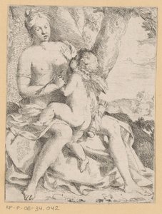 Venus und Amor von Anonymous