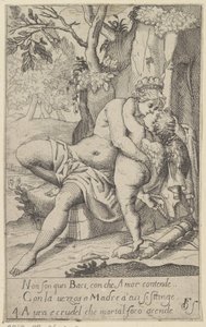 Venus küsst Amor von Anonymous