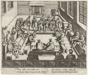 Verbot der protestantischen Predigt in Antwerpen, 1577 von Anonymous