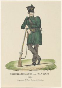 Freiwilliger Jäger von Van Dam, 1830 von Anonymous