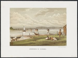 Waalbrücke bei Zaltbommel, 1869 von Anonymous