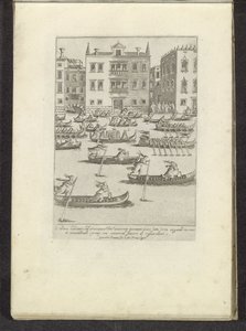 Wettbewerb von Gondeln und Ruderbooten in Venedig