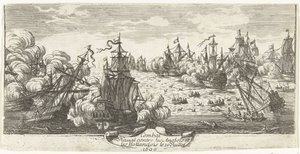 Seeschlacht bei Beachy Head, 1690 von Anonymous
