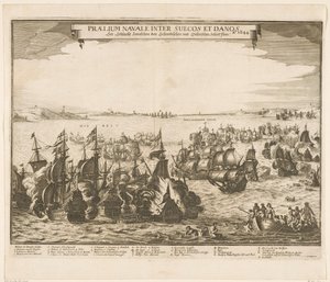 Seeschlacht zwischen den schwedischen und dänischen Flotten im Belt, 1644