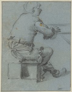 Sitzender Mann