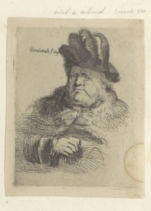 Sitzender dicker Mann mit hoher Mütze (Sammlung von fünfundachtzig Originaldrucken)