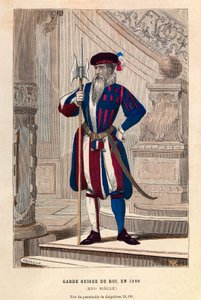 Ein Schweizer Gardist des Königs im Jahr 1586 (Heinrich III.) von Anonymous Anonymous