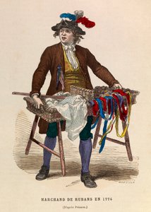 Ein Bänderverkäufer im Jahr 1774 von Anonymous Anonymous