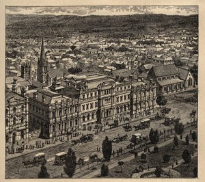 Adelaide - Australien - 1890 - Gravur 1890