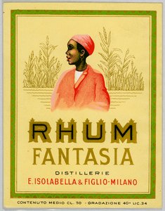 Werbung für Fantasia-Rum, Zuckerrohrplantage (Anfang des 20. Jahrhunderts)
