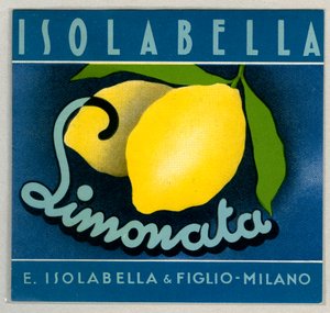 Werbung für italienische Limonade