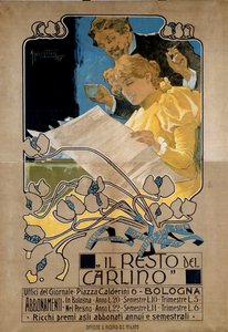 Werbeplakat für „Il resto del Carlino“