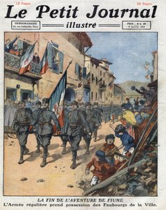 Als Folge des Rapallo-Vertrags wurde Fiume (Rijeka) ein freier Staat, die italienische Armee, die gerade Gabriele d