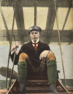 Luftfahrt: Porträt des Fliegers Henri Wynmalen (Henri Wijnmalen) von Anonymous Anonymous
