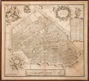 Karte der Stadt Ferrara