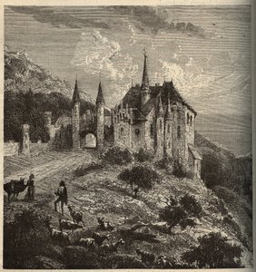Schloss Montet - Vandoeuvre-les-Nancy - Lothringen - Gravur in „PATRIE“ - Beschreibung der malerischen Frankreich in 6 Bänden von Lucien Huard - Ende des 19. Jahrhunderts