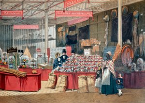 Kolonialprodukte-Pavillon auf der Londoner Weltausstellung. 1851. London, Victoria and Albert Museum von Anonymous Anonymous