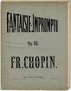 Titelseite der deutschen Ausgabe der Fantaisie-Impromptu, Op. 66