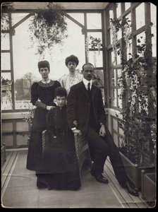 Dagmar von Dänemark (1847-1928) - Michel Alexandrovitch von Russland (1878-1918) - Alexandra von Dänemark (1844-1925) und Prinzessin Victoria - Kaiserinwitwe Maria Fjodorowna, Großfürst Michael Alexandrowitsch, Königin Alexandra von Großbritannien