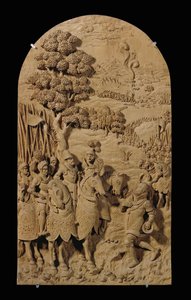 Acht geschnitzte Reliefs, Kirsche von Anonymous Anonymous