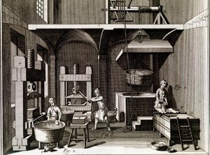 Gravur des 18. Jahrhunderts Private Sammlung