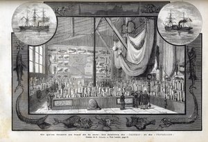 Ausstellung im Naturhistorischen Museum von Paris der Sammlungen, die während der Kreuzfahrten gebildet wurden - Wissenschaftliche Expeditionen des Arbeiters und des Talismans in den Jahren 1880