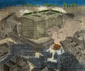 Fête de la Saint Jean Place de la Bastille im 18. Jahrhundert, Gravur, Private Sammlung
